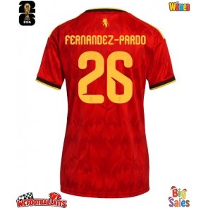 Belgium Matias Fernandez-Pardo #26 Replica Home Stadium Shirt for Women World Cup 2026 Short Sleeve